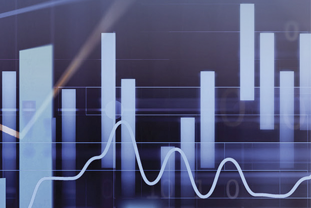 Close up of bar graph